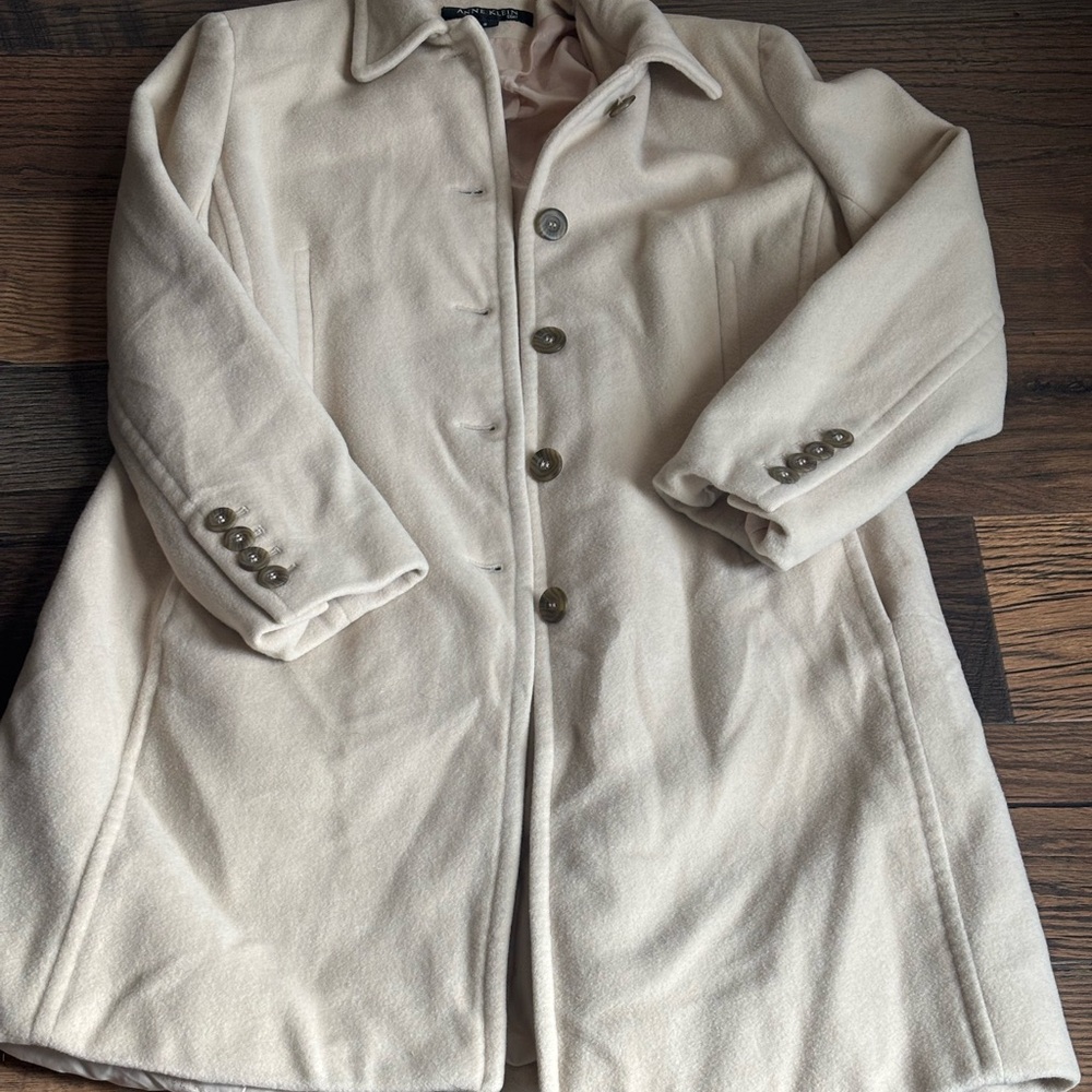 Anne Klein Cream Coat